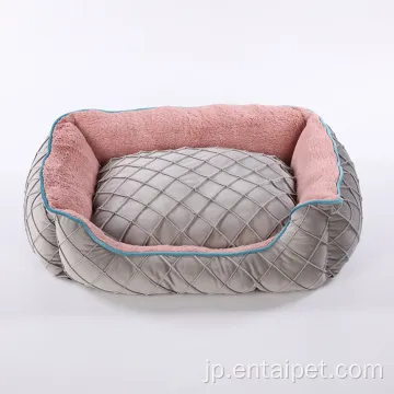 フェルトドッグハウスラウンドシェイプペット猫ベッド